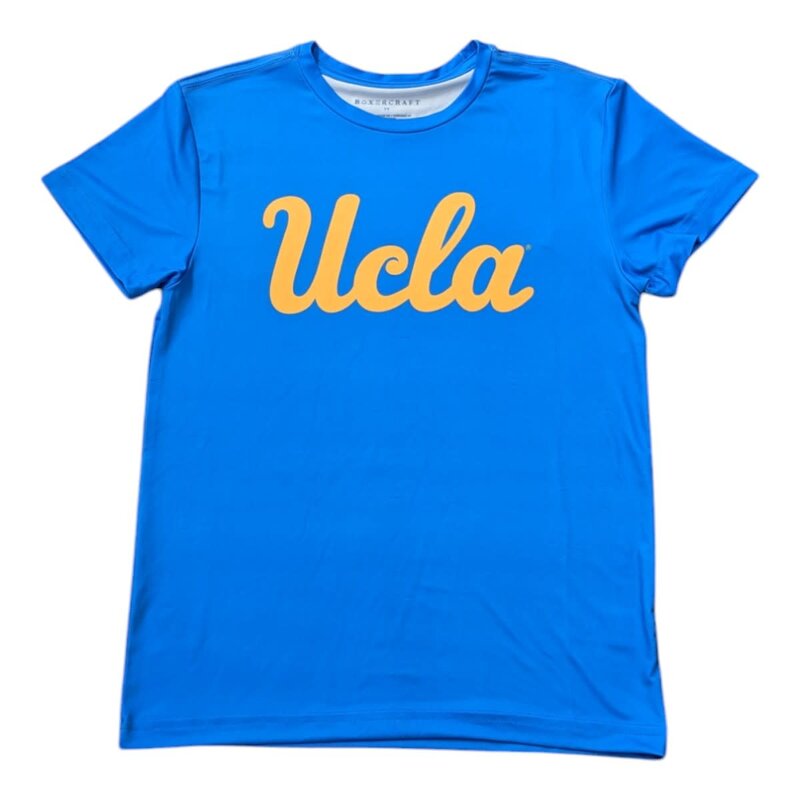 Boxercraft UCLA Gold Script Youth Collegaite Blue Dryfit Tee