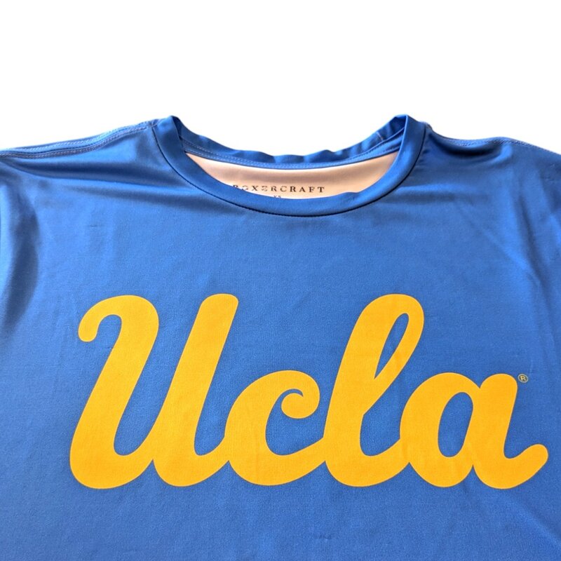 Boxercraft UCLA Gold Script Youth Collegaite Blue Dryfit Tee