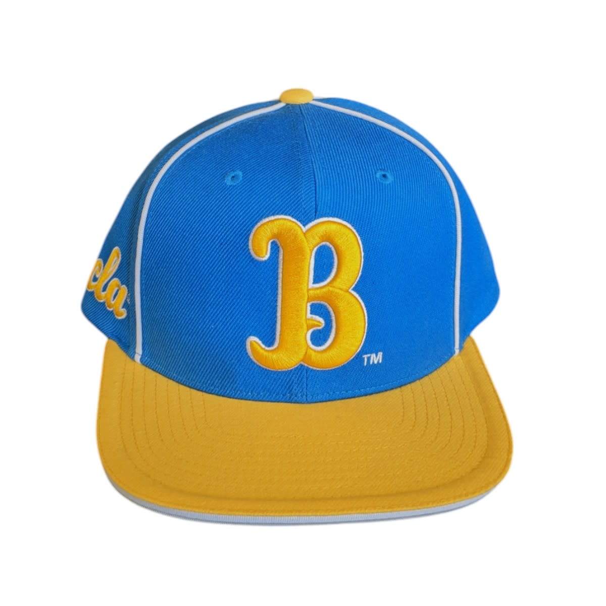 Mitchell & Ness B and UCLA Script NCAA Pipe Snapback Blue