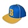 Mitchell & Ness B and UCLA Script NCAA Pipe Snapback Blue
