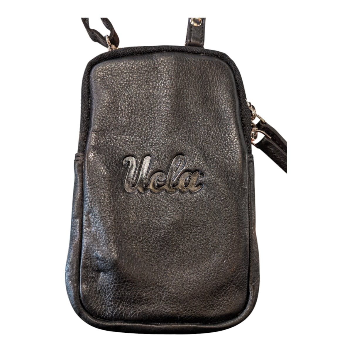 Jardine Associates UCLA Leather Crossbody Cellphone  Purse