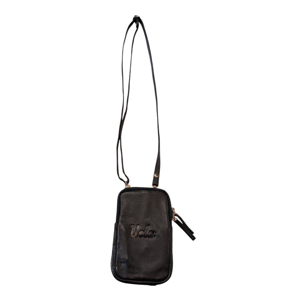 Jardine Associates UCLA Leather Crossbody Cellphone  Purse