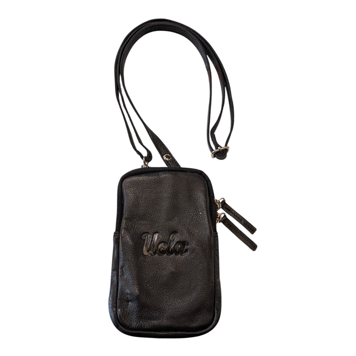 Jardine Associates UCLA Leather Crossbody Cellphone  Purse