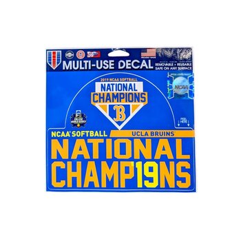 Wincraft UCLA Softball National Champ19ns Decal