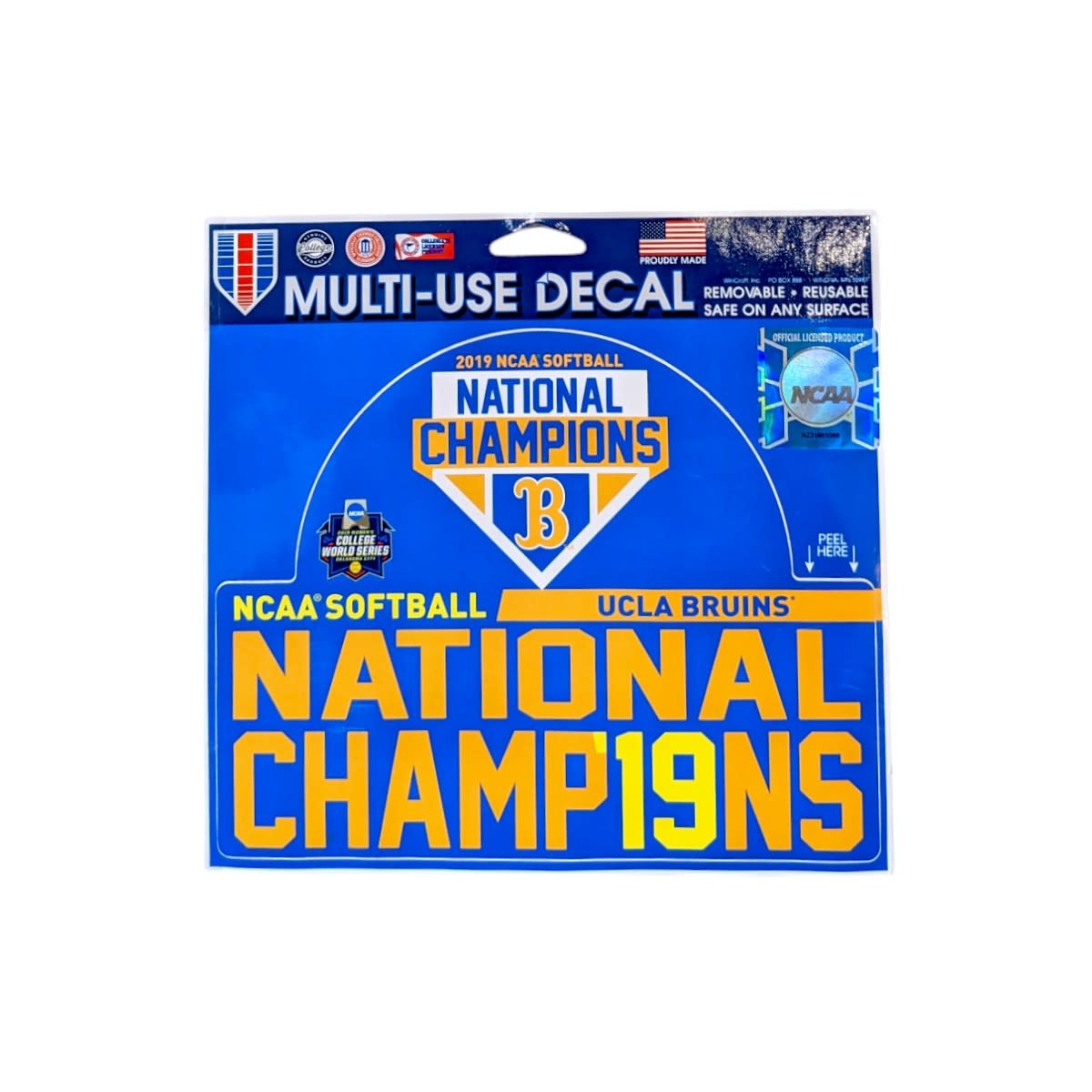Wincraft UCLA Softball National Champ19ns Decal