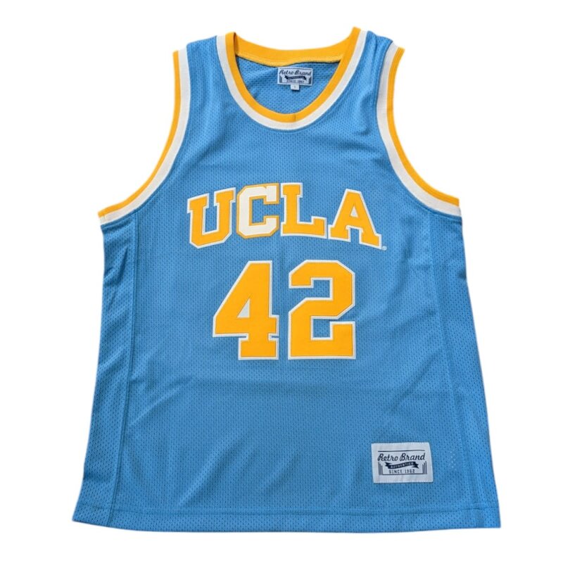 Retro Brand UCLA Mens Basketball Light Blue Jersey Kevin Love # 42