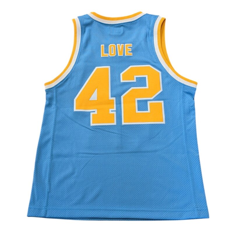 Retro Brand UCLA Mens Basketball Light Blue Jersey Kevin Love # 42