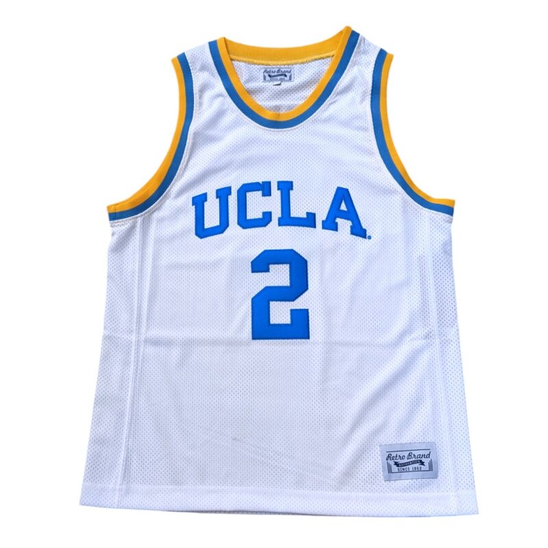 Retro Brand UCLA Basketball White Jersey #2 Ball