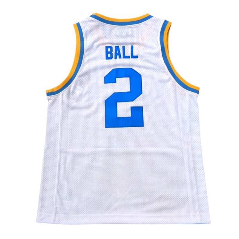 Retro Brand UCLA Basketball White Jersey #2 Ball
