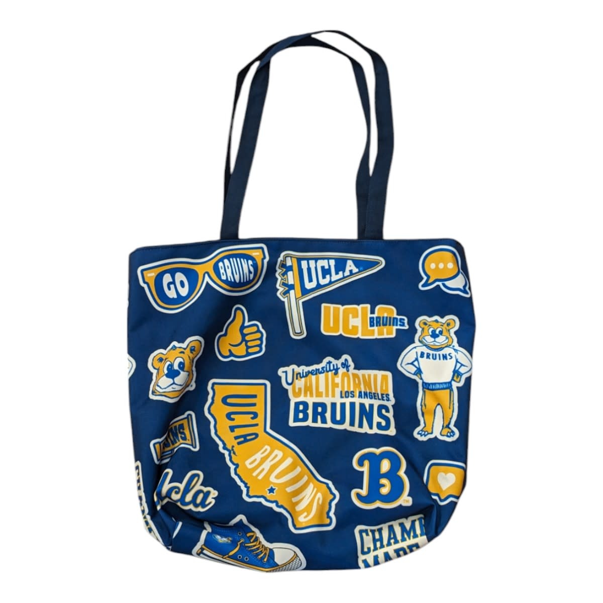 Spirit Products UCLA Script Hologram Navy Tote Bag
