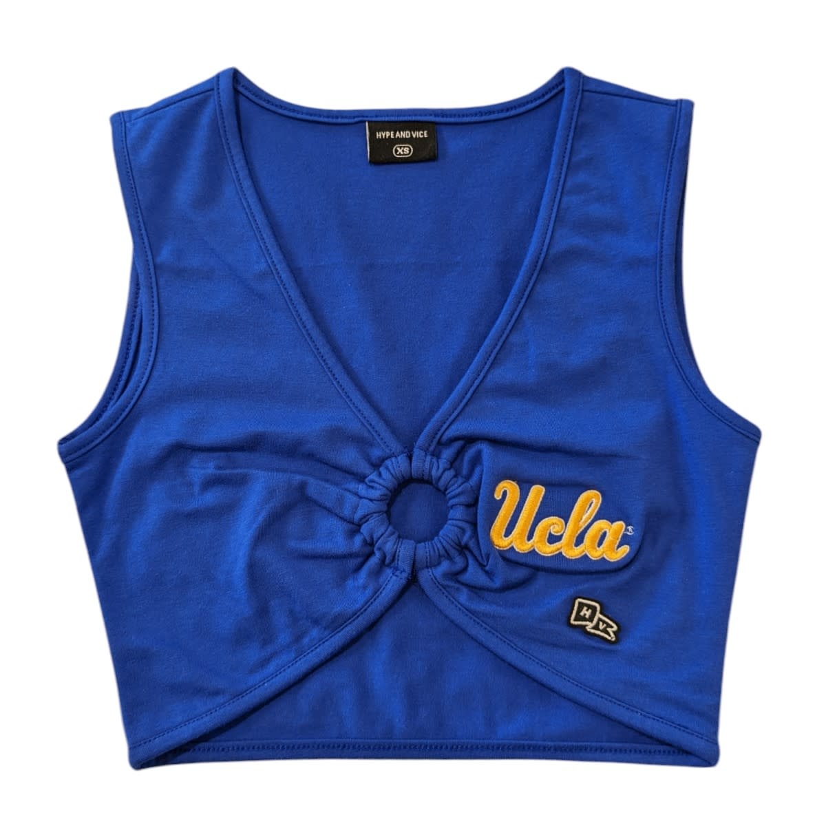 HYPE AND VICE UCLA Script Ring It Top Blue