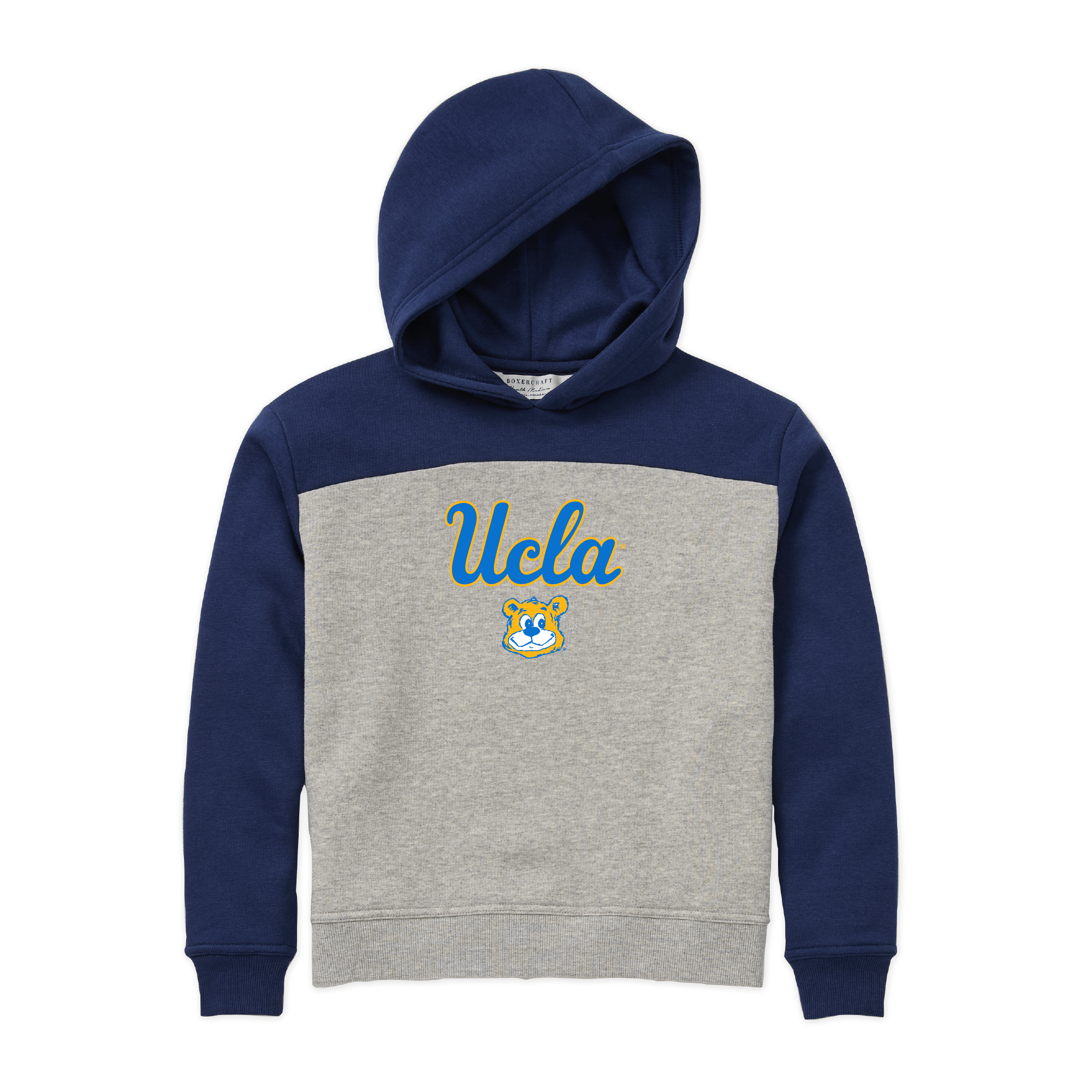 Boxercraft UCLA Joe Bear head Youth ColorBlocked Hoodie