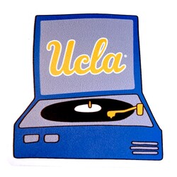 Spirit Products UCLA Record Player sticker 3X3