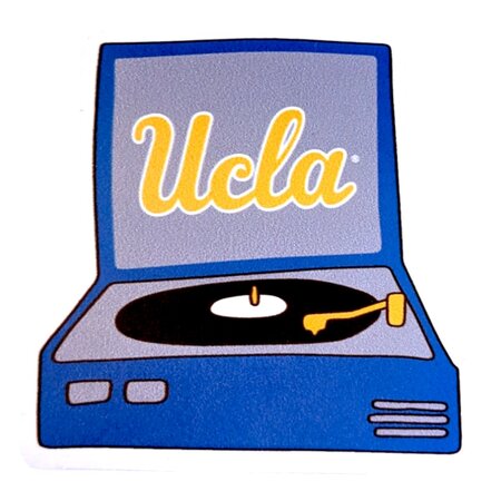 Spirit Products UCLA Record Player sticker 3X3