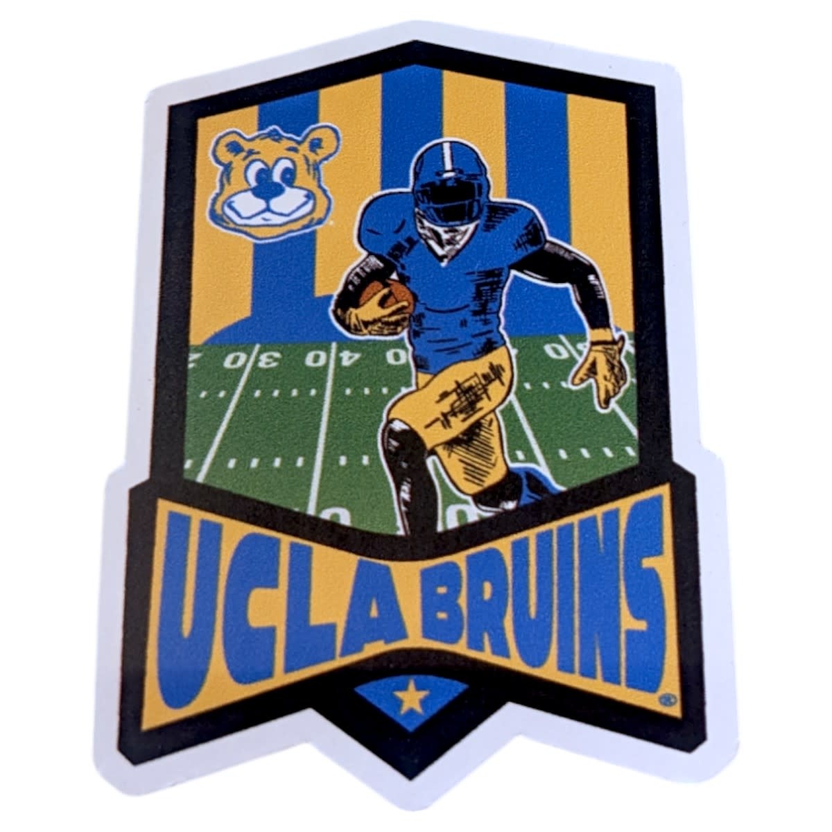 Spirit Products UCLA Football Flag sticker 3X3