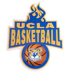 Spirit Products UCLA Basketball Fire sticker 3X3