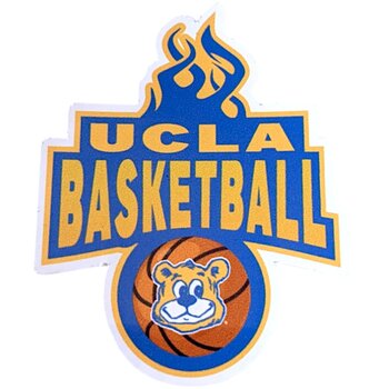 Spirit Products UCLA Basketball Fire sticker 3X3