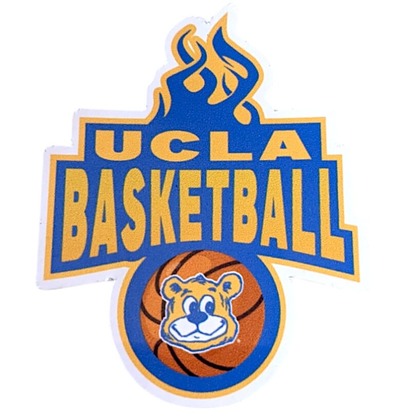 Spirit Products UCLA Basketball Fire sticker 3X3