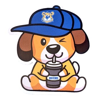 Spirit Products UCLA Dog sticker 3X3