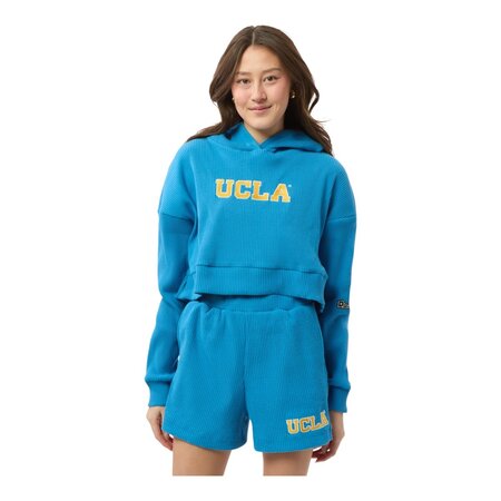HYPE AND VICE UCLA Block Warm Up Cropped Hood