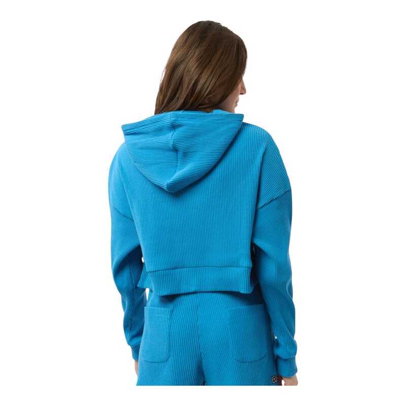 HYPE AND VICE UCLA Block Warm Up Cropped Hood