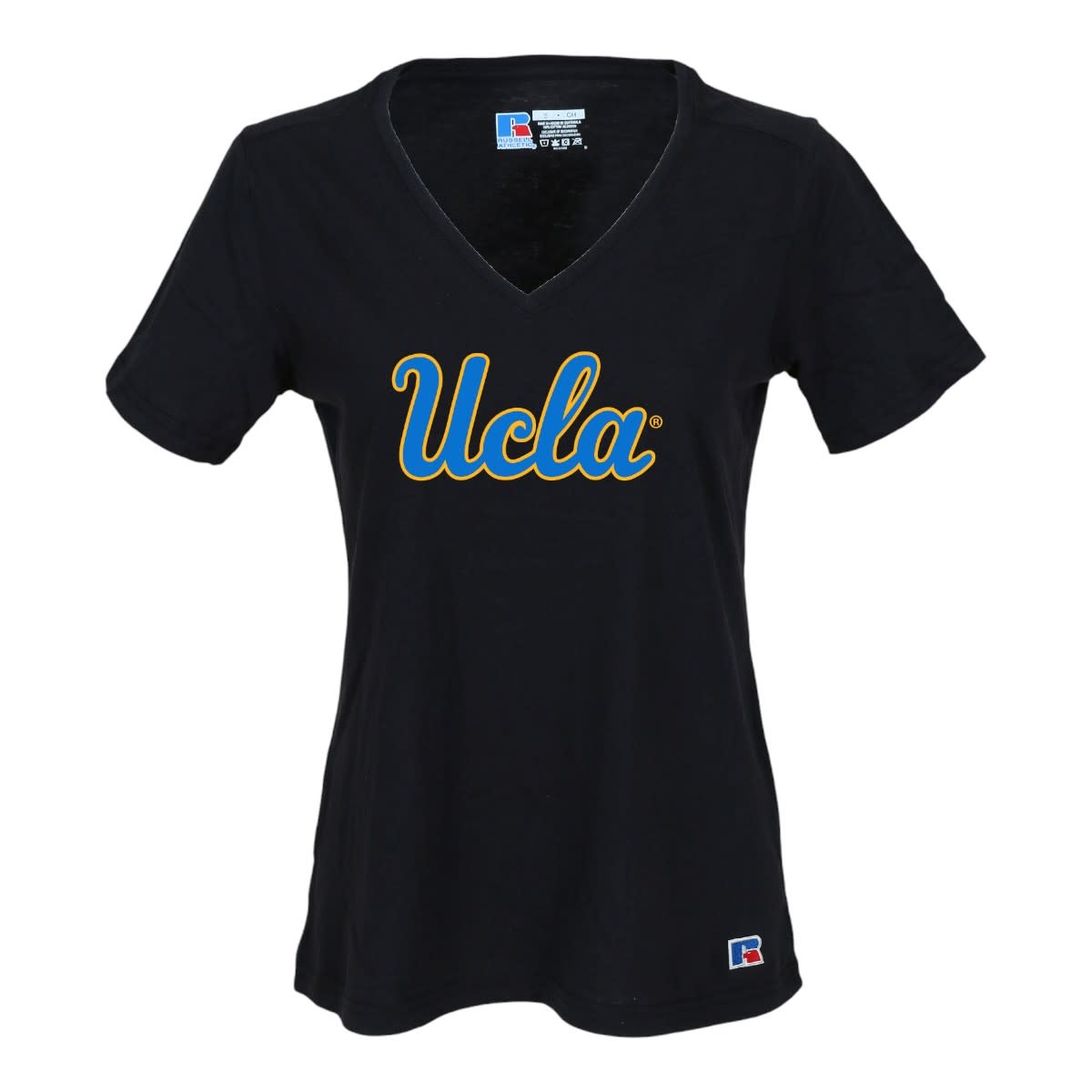 Russell Athletic UCLA Script V neck Womens Tee