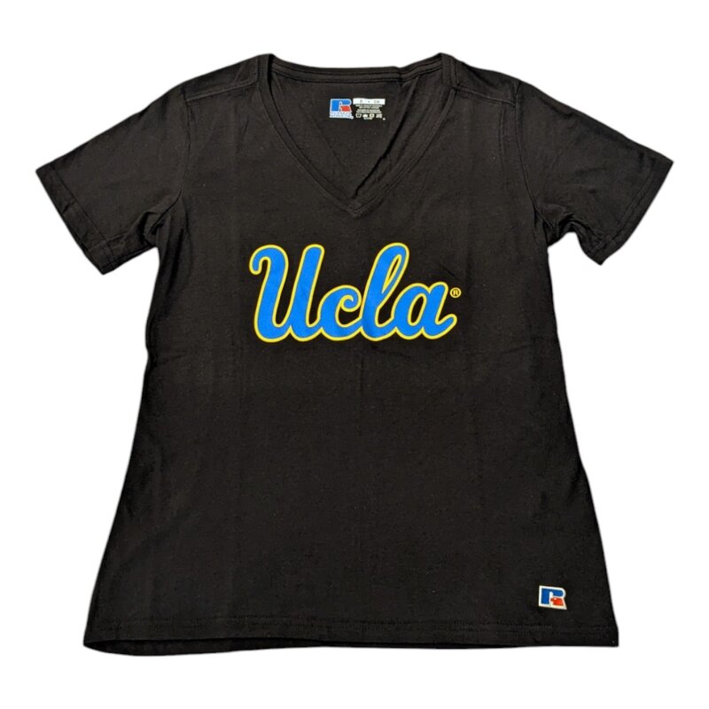 Russell Athletic UCLA Script V neck Womens Tee
