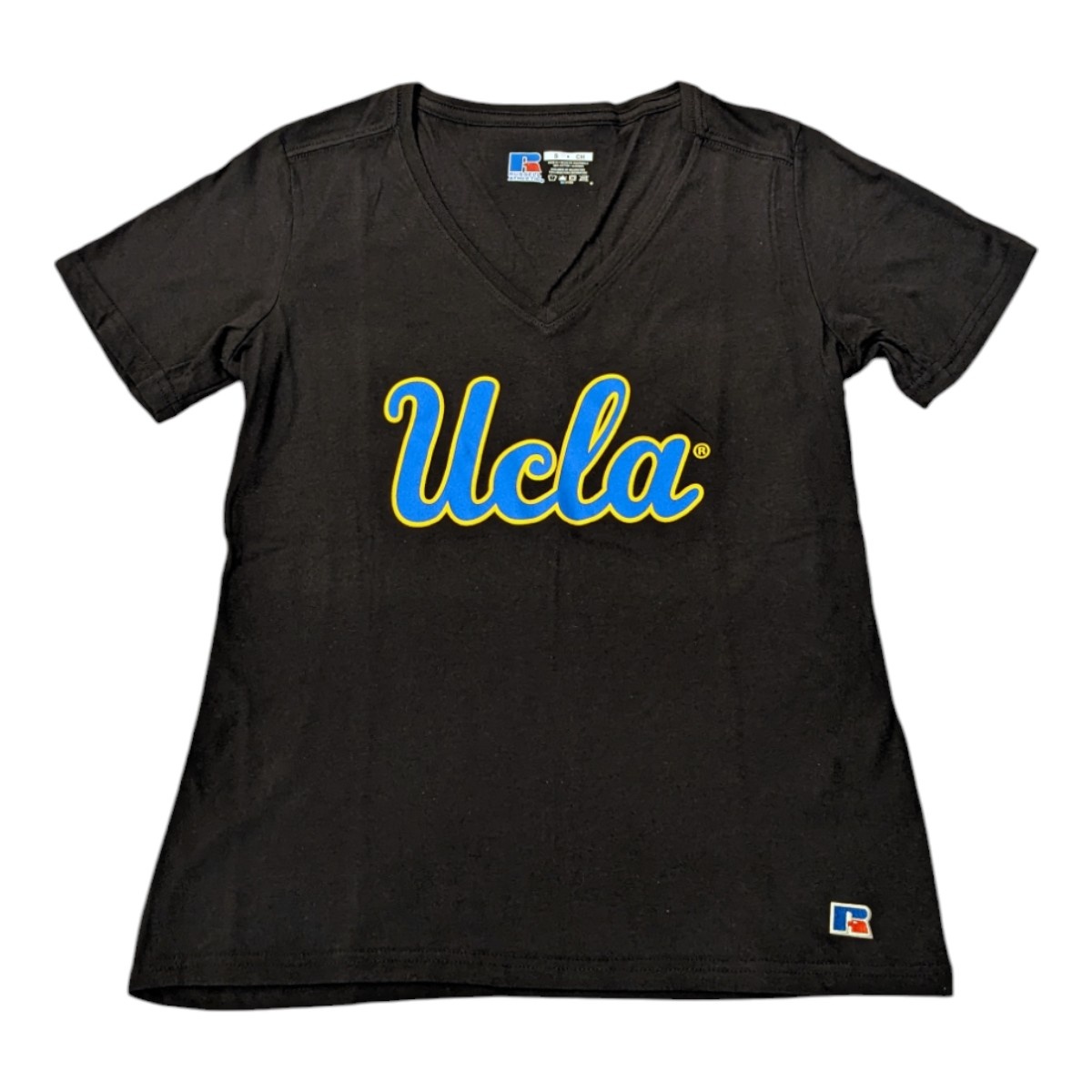 Russell Athletic UCLA Script V neck Womens Tee