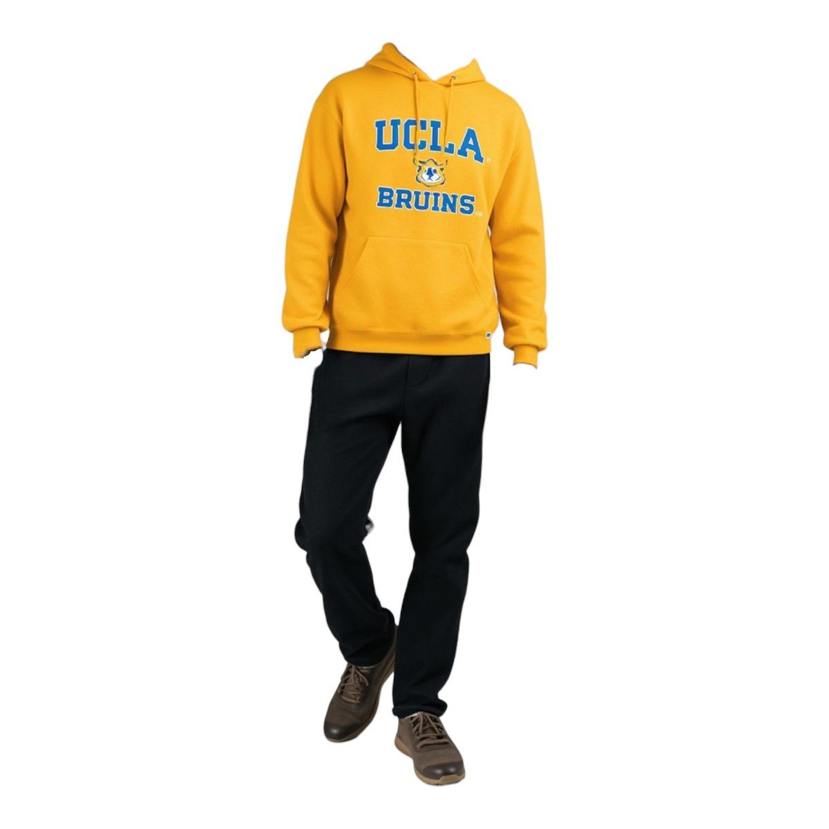 Russell Athletic UCLA Joe Bear Bruins Pullover Hoodie Gold