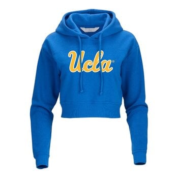 Boxercraft UCLA Script Cropped Fleece Hood Blue