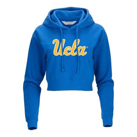Boxercraft UCLA Script Cropped Fleece Hood Blue