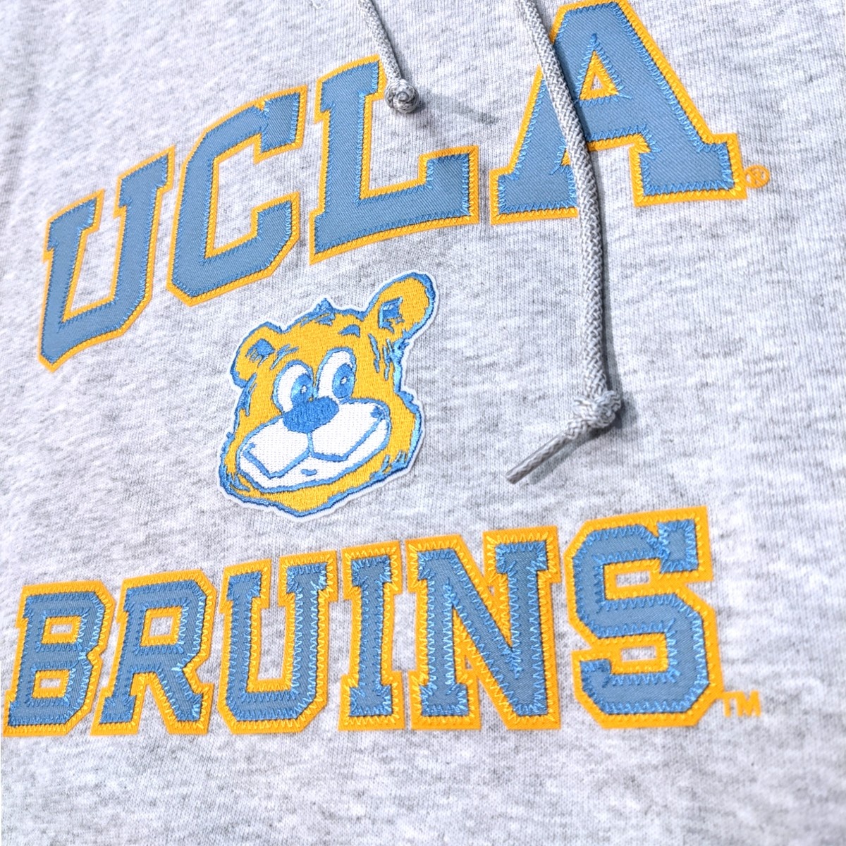 Russell Athletic UCLA Joe Bear Bruins Pullover Hoodie Silver