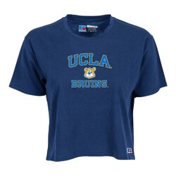 Russell Athletic UCLA Bruins  Joe Bear Ladies Cropped Tee Navy