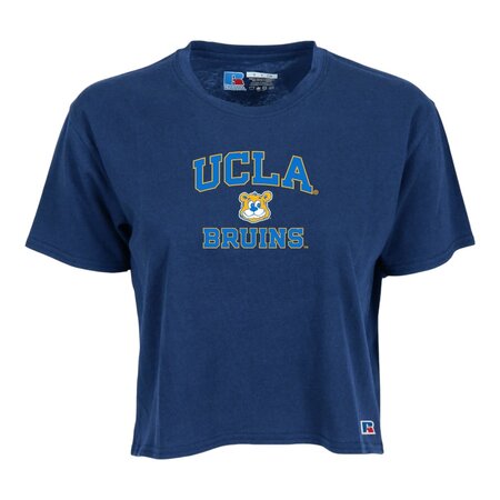 Russell Athletic UCLA Bruins  Joe Bear Ladies Cropped Tee Navy
