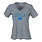 Russell Athletic UCLA Block Bruin Ladies V-Neck Tee Oxford