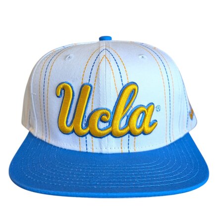 Mitchell & Ness UCLA Script Triplin  Sanpback White Hat