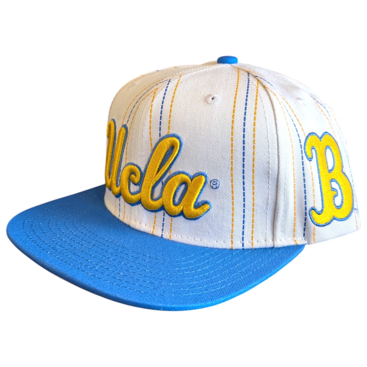 Mitchell & Ness UCLA Script Triplin  Sanpback White Hat