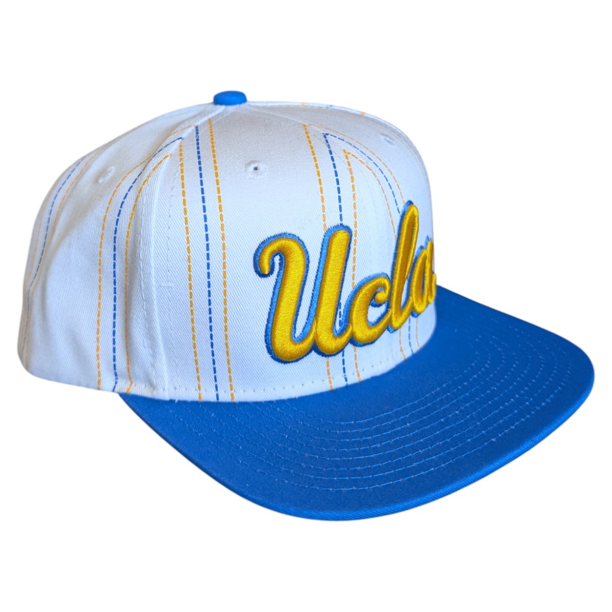 Mitchell & Ness UCLA Script Triplin  Sanpback White Hat