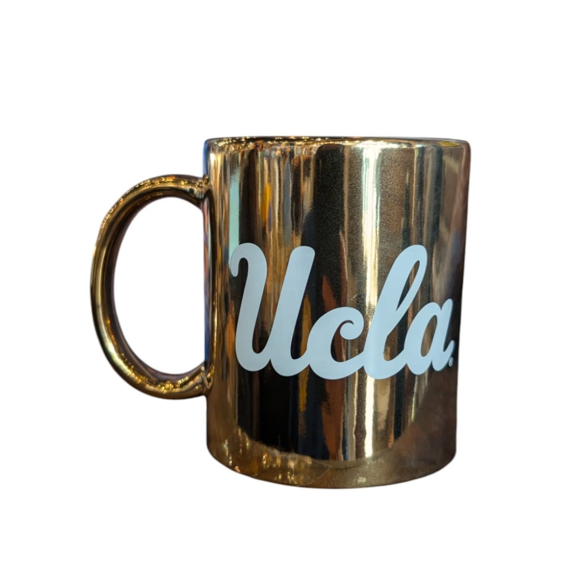 Spirit Products UCLA Script Iridescent Ceramic Metallic Gold  Mug