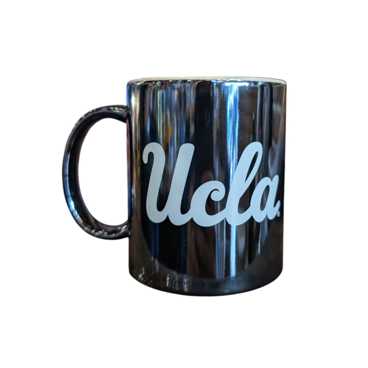 Spirit Products UCLA  Script Iridescent Creamic Metallic Slate Mug