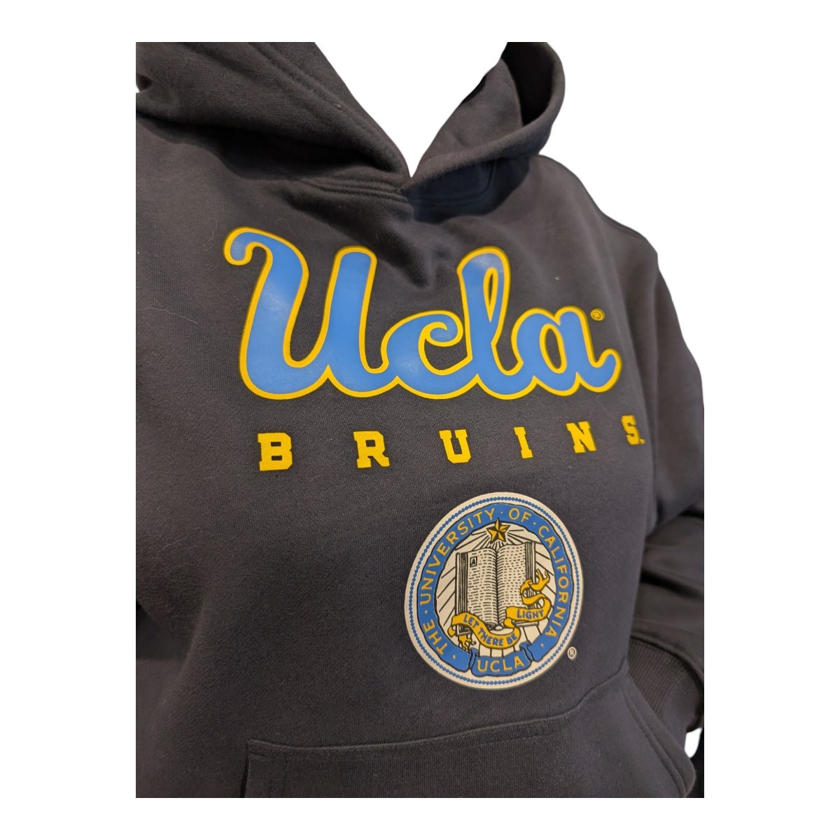 HYPE AND VICE UCLA Script Seal Classic Hoodie Navy
