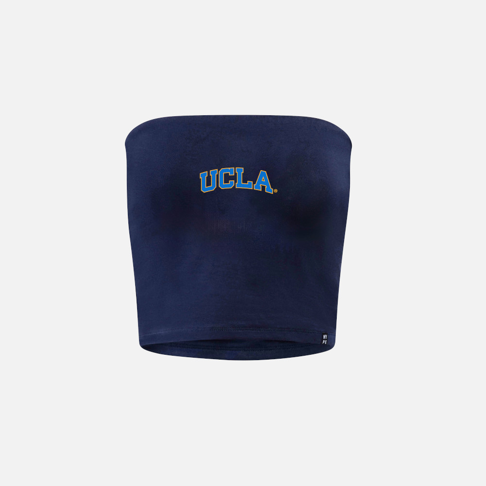 HYPE AND VICE UCLA Block Navy Tube Top