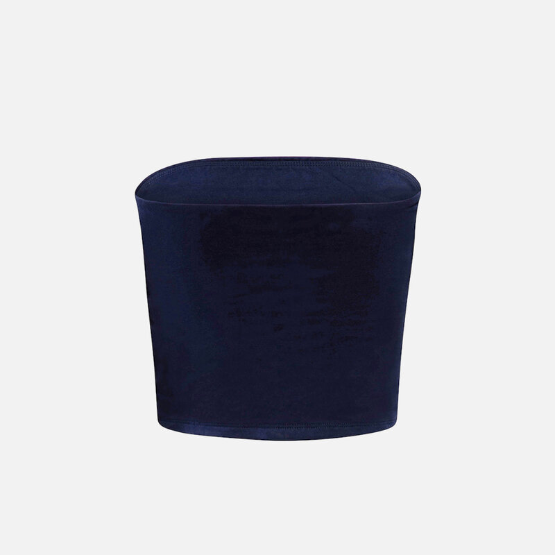 HYPE AND VICE UCLA Block  Navy Tube Top