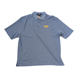 Vantage UCLA Script Micropima Ottoman Stripe Polo Bay Blue