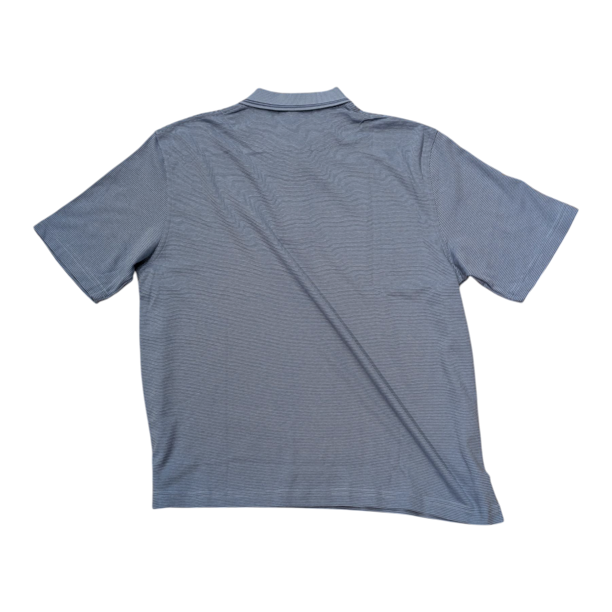 Vantage UCLA Script Micropima Ottoman Stripe Polo Bay Blue