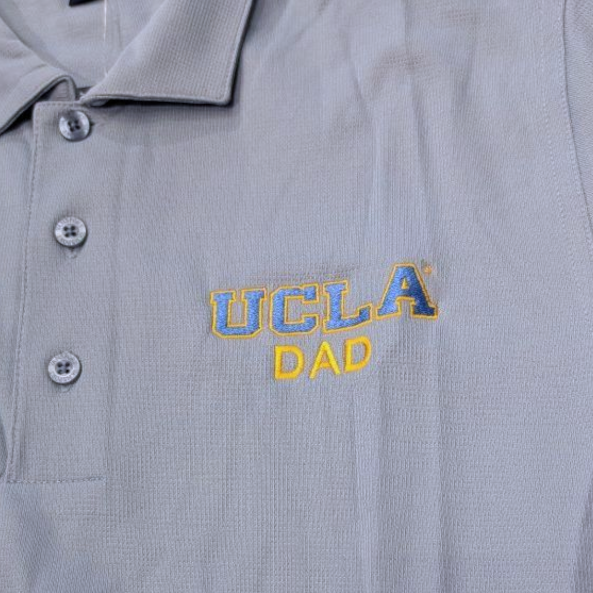 vansport UCLA Dad Embroided Solid Jacquard Polo