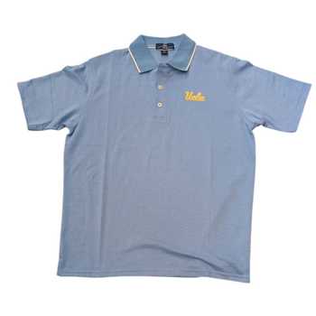 vansport UCLA Script Pima Nailhead Stripe Polo