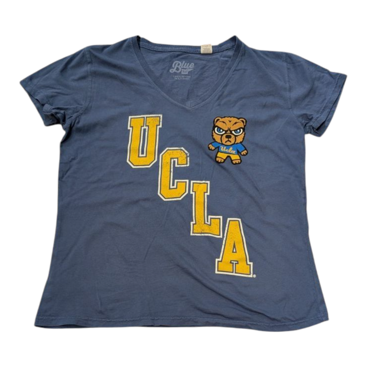 Blue84 UCLA Slanted TokyoDachi Dyed V-Neck Womens Tee