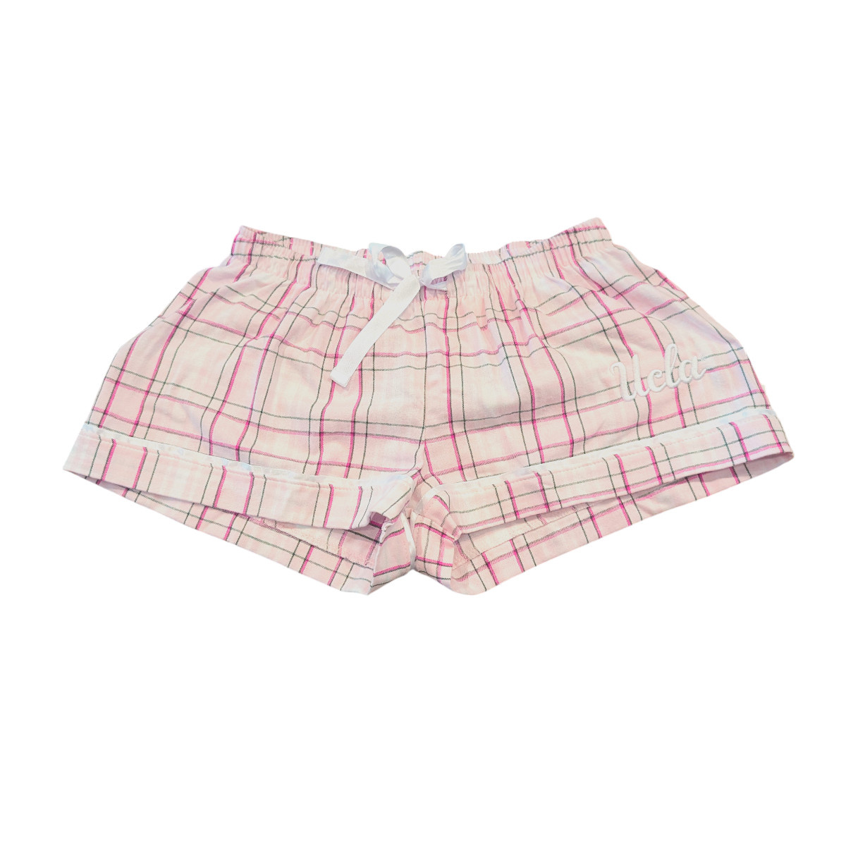 Boxercraft UCLA Script Ladies Fannel Hope Plaid  Short