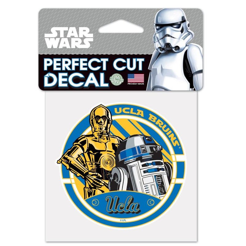 Wincraft UCLA R2-D2 & C-3PO Decal 4" x 4" Star Wars